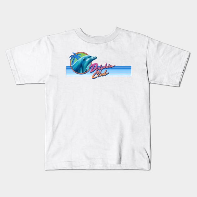 Dolphin Club Kids T-Shirt by Steven Rhodes